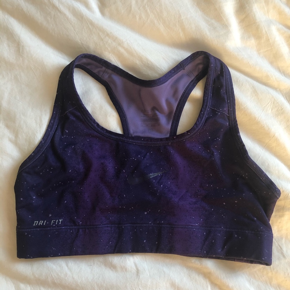 Purple Galaxy Nike Sports Bra